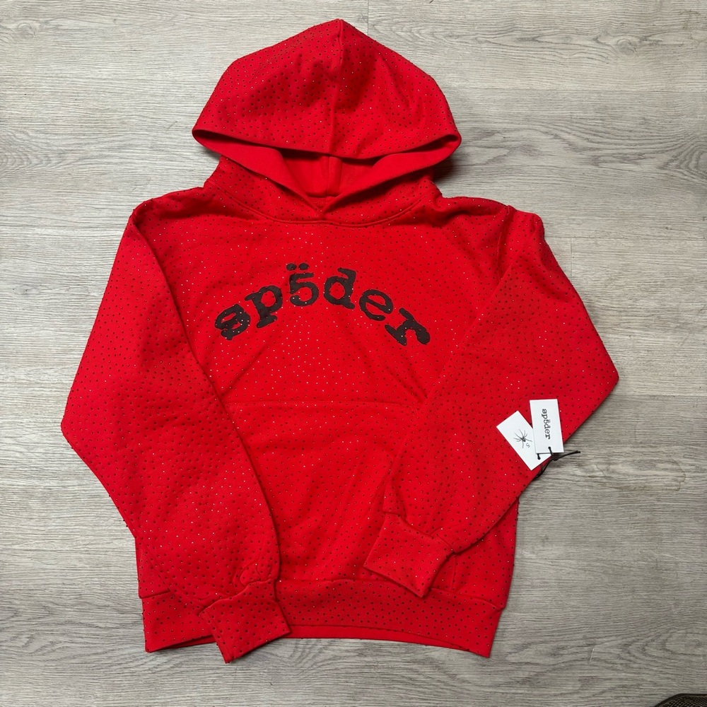 Sp5der “VVS” Hoodie (Red)